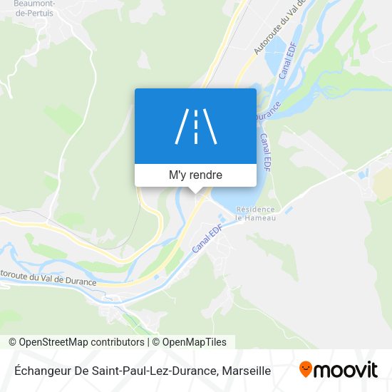 Échangeur De Saint-Paul-Lez-Durance plan