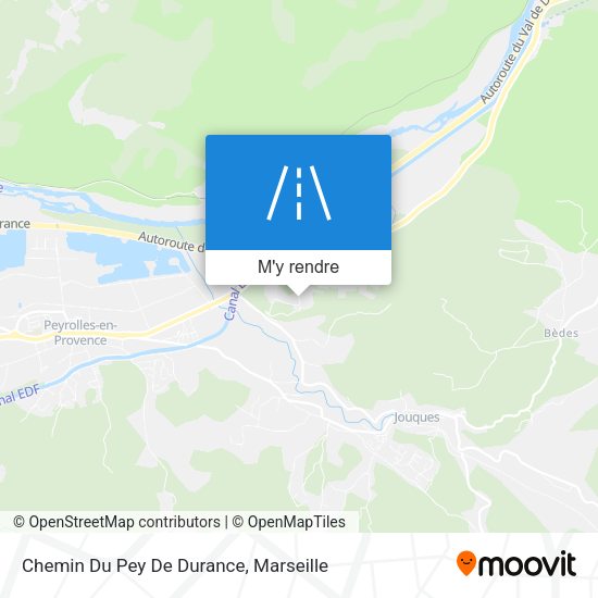 Chemin Du Pey De Durance plan