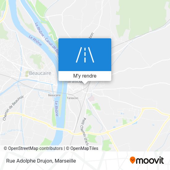 Rue Adolphe Drujon plan