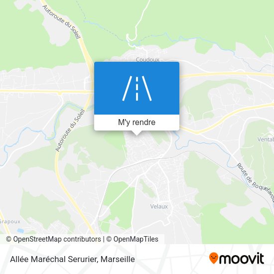 Allée Maréchal Serurier plan