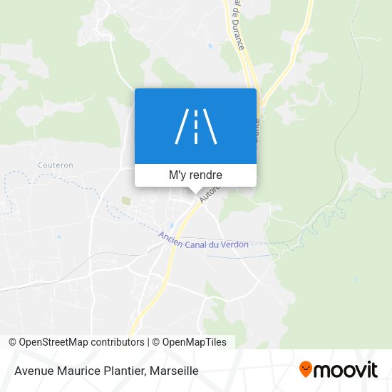 Avenue Maurice Plantier plan