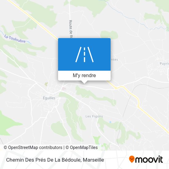Chemin Des Prés De La Bédoule plan