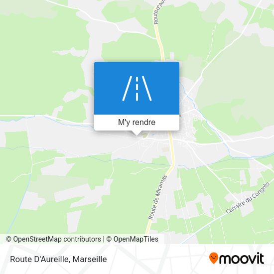 Route D'Aureille plan