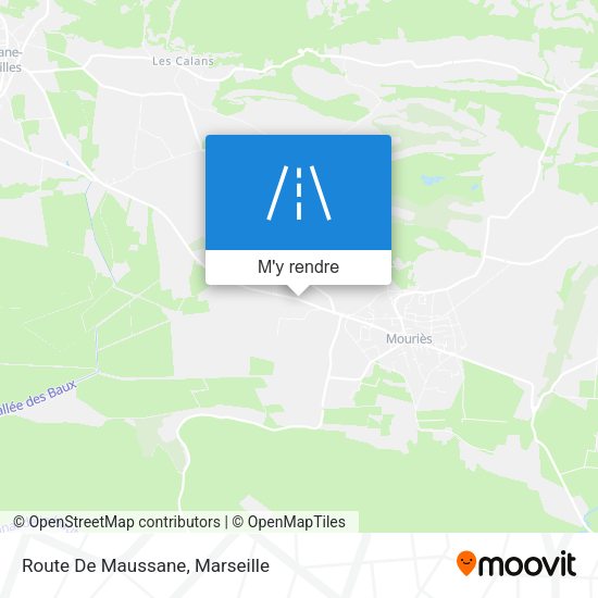 Route De Maussane plan