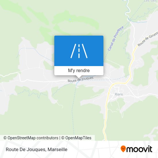 Route De Jouques plan