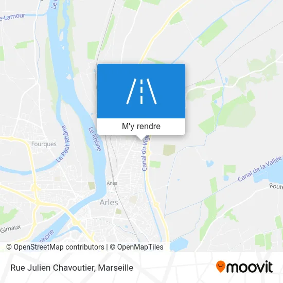 Rue Julien Chavoutier plan