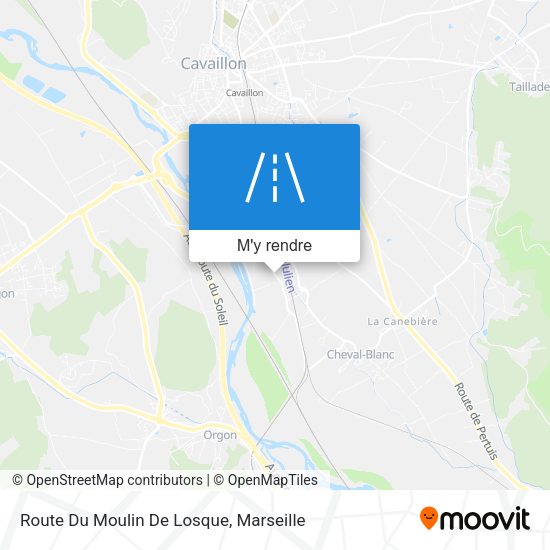 Route Du Moulin De Losque plan