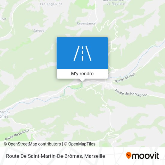 Route De Saint-Martin-De-Brômes plan