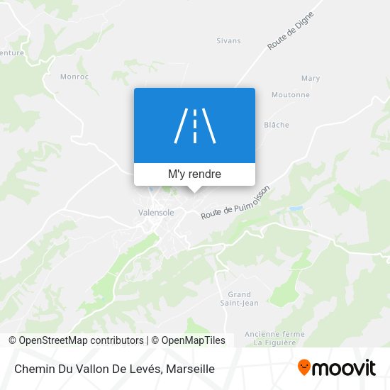 Chemin Du Vallon De Levés plan