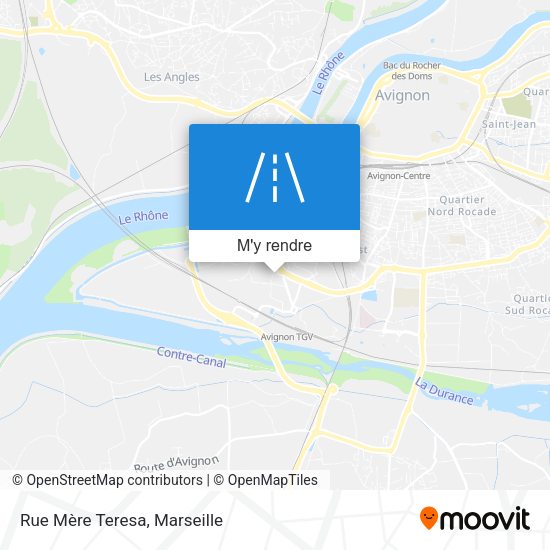 Rue Mère Teresa plan