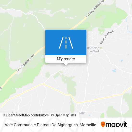 Voie Communale Plateau De Signargues plan