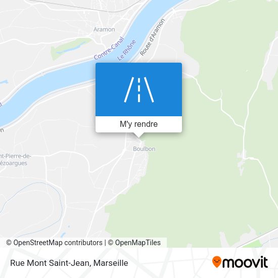 Rue Mont Saint-Jean plan