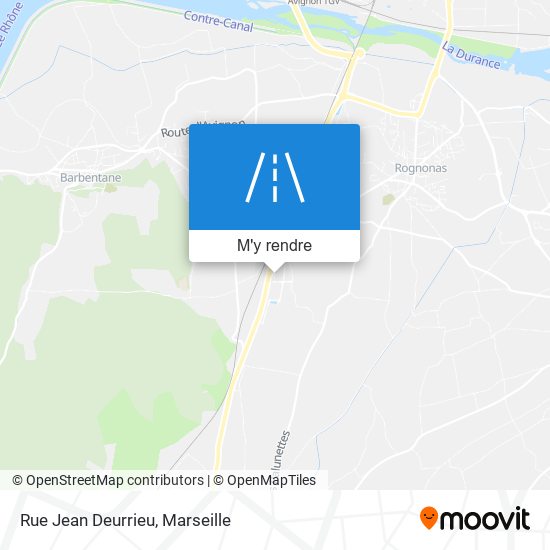 Rue Jean Deurrieu plan