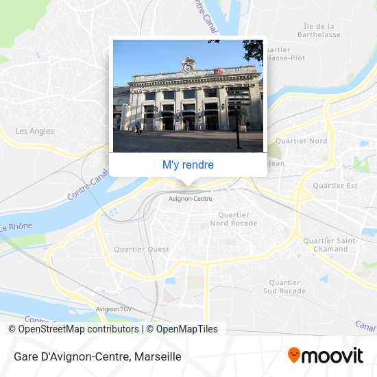 Gare D'Avignon-Centre plan