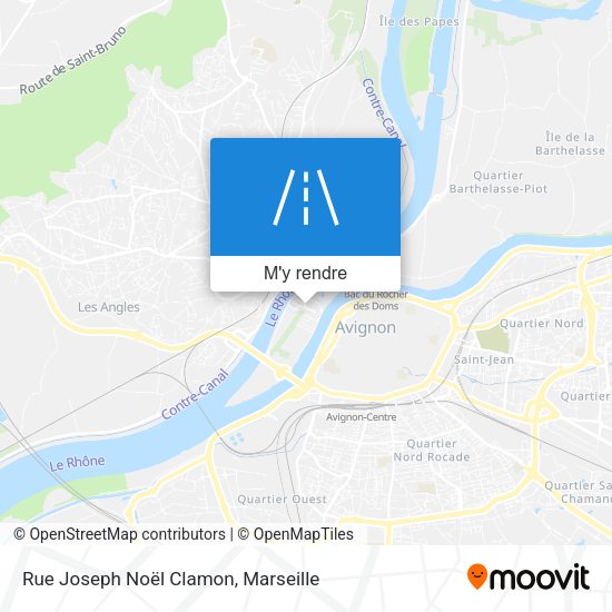 Rue Joseph Noël Clamon plan
