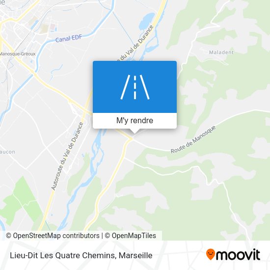 Lieu-Dit Les Quatre Chemins plan