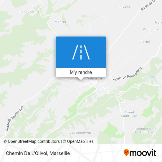 Chemin De L'Olivol plan