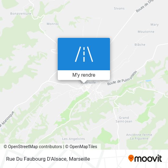 Rue Du Faubourg D'Alsace plan