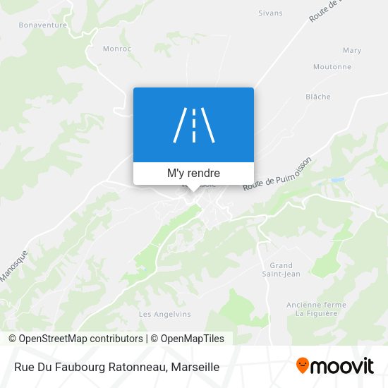 Rue Du Faubourg Ratonneau plan