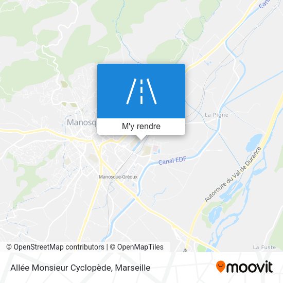 Allée Monsieur Cyclopède plan