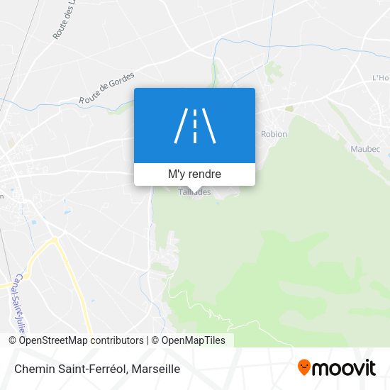Chemin Saint-Ferréol plan
