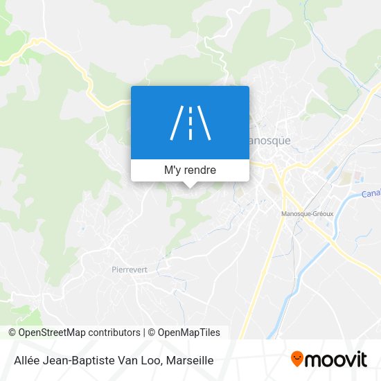 Allée Jean-Baptiste Van Loo plan