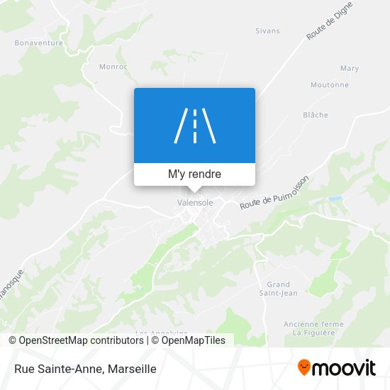 Rue Sainte-Anne plan