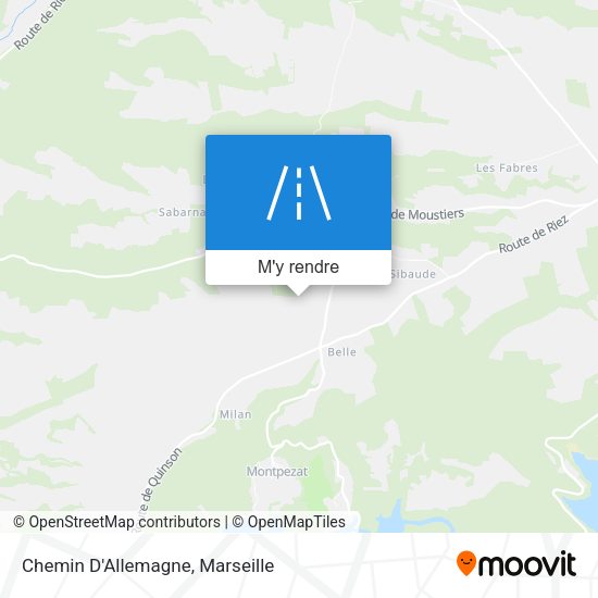 Chemin D'Allemagne plan