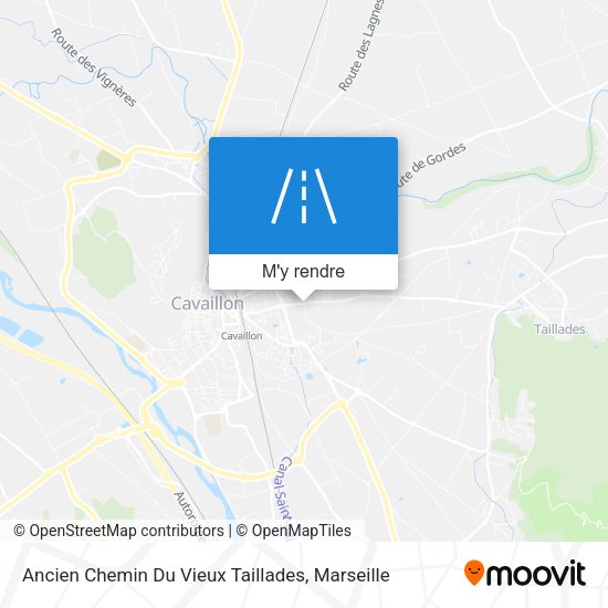 Ancien Chemin Du Vieux Taillades plan