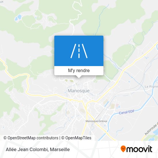 Allée Jean Colombi plan