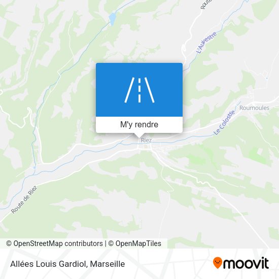 Allées Louis Gardiol plan