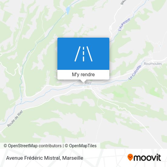 Avenue Frédéric Mistral plan