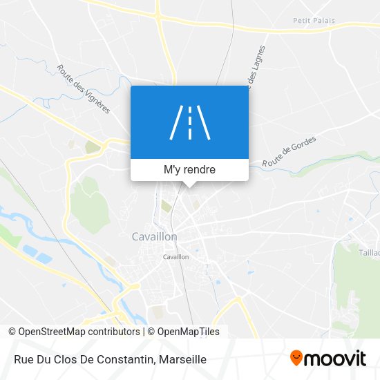 Rue Du Clos De Constantin plan