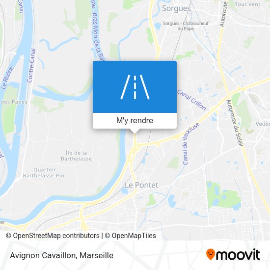 Avignon Cavaillon plan