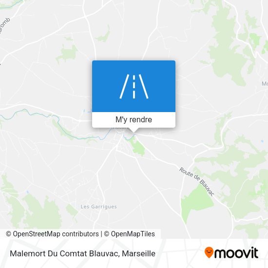 Malemort Du Comtat Blauvac plan