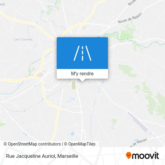 Rue Jacqueline Auriol plan