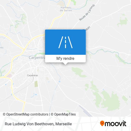 Rue Ludwig Von Beethoven plan