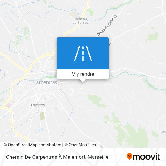 Chemin De Carpentras À Malemort plan