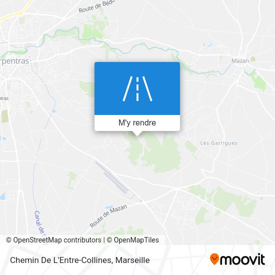 Chemin De L'Entre-Collines plan