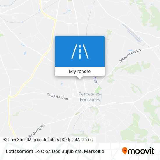 Lotissement Le Clos Des Jujubiers plan