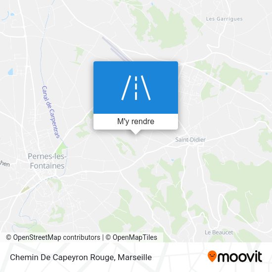 Chemin De Capeyron Rouge plan