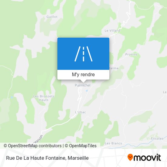 Rue De La Haute Fontaine plan