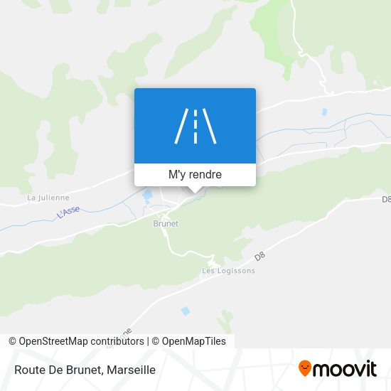 Route De Brunet plan