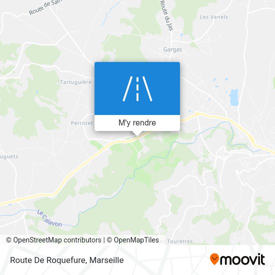 Route De Roquefure plan