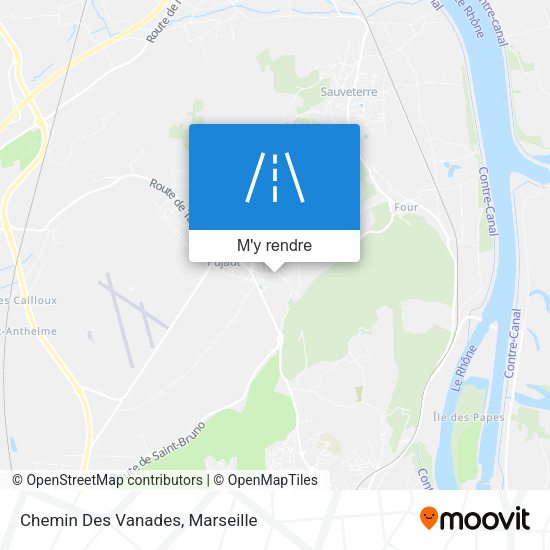 Chemin Des Vanades plan