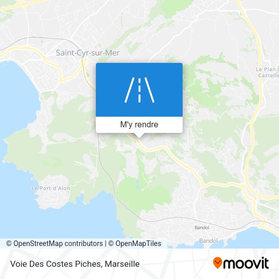 Voie Des Costes Piches plan