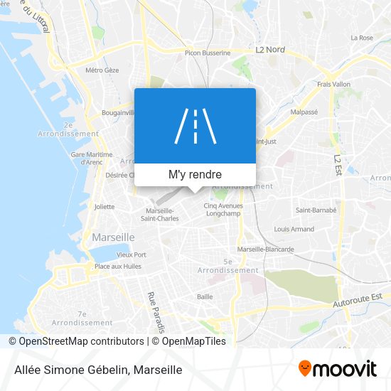 Allée Simone Gébelin plan