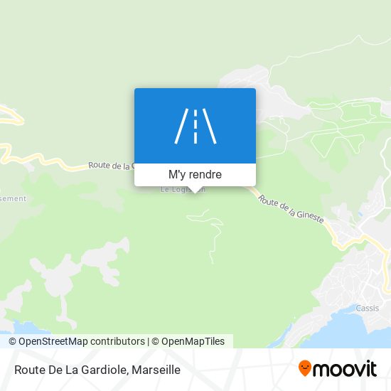 Route De La Gardiole plan