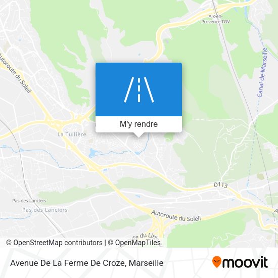 Avenue De La Ferme De Croze plan