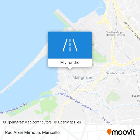 Rue Alain Mimoun plan